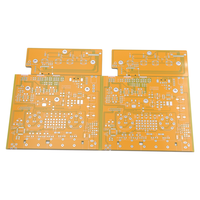 Çin OEM PCB Üreticisi 2'li Panel Yüksek Akımlı Ses Amplifikatörü PCB'si Sarı Lehim Maskesi ile