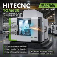 Machine de fraisage CNC horizontale TOM630, machine de traitement des métaux CNC pour moules et pièces mécaniques