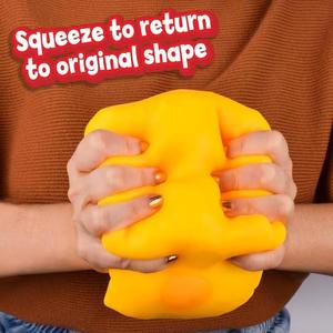 Nouveauté : Cubes de fromage moelleux jaunes, jouet anti-stress moulable, à presser, pour enfants de 14 ans et plus, emballage en sac OPP - Product Image 2