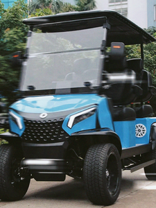 Chariot de <span class=keywords><strong>golf</strong></span> résidentiel 4 places exclusif aux États-Unis avec batterie 48V Endurance électrique longue durée sans bruit pour les résidents - Product Image 4