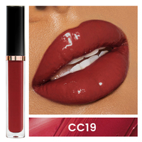 Brillant à lèvres 48 couleurs Maquillage des lèvres tendance Tubes de brillant à lèvres mignons avec emballage personnalisé Rouge à lèvres transparent rose nude
