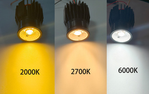 Benory 24V Cri95 Spotlight RGBWW CCT 2000K-6000K Dali Dt8 LED-module 8W 12W KNX GVS Loxone PWM DMX Control4 Smart COB MR16 Spots - Product Image 5