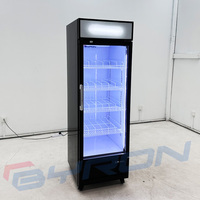 Réfrigérateur vertical de supermarché à porte vitrée pour boissons, vitrine réfrigérée Coca-Cola