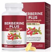120 Capsules d'Extrait de Berbérine HCL Premium, Compléments Alimentaires 1200mg, Capsules de Berbérine Plus pour la Perte de Poids