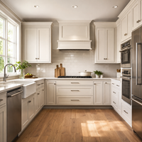 Fabrication sur mesure de haute qualité : Meubles de cuisine modernes en bois, comprenant des armoires shaker, une îlot de cuisine modulaire et des meubles de cuisine pour villa.