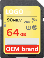 Carte SD en plastique personnalisée CID haute vitesse 16 Go 32 Go 64 Go pour navigation GPS avec garantie de 3 ans