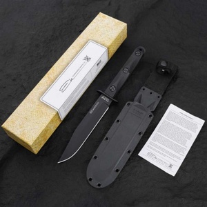 Couteau Bowie à pointe droite KB EK MODEL 5 EK45 pour le camping en plein air, acier inoxydable, manche en fibre de verre, épaisseur 4 mm, DIY OEM 20 cm - Product Image 2