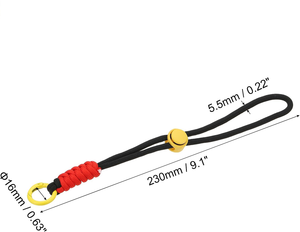 Correa de Muñeca de Paracord Trenzado con Anillo de Resorte, Manos Libres, Desmontable, Antipérdida para Llaves <span class=keywords><strong>y</strong></span> Teléfono Móvil - Product Image 2