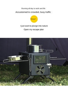 Estufa de Leña Portátil de Acero Inoxidable KEEP KAMP para Acampar al Aire Libre o en Interiores, para Cocinar, Calentar y Hacer Barbacoas - Product Image 5