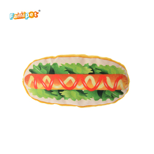 Jouet en peluche couineur pour chien Famipet, personnalisé OEM, en forme de chips, hot-dog, cola, fast-food - Product Image 5