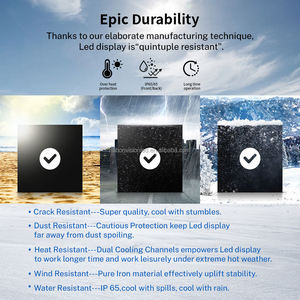 Quốc gia tầm nhìn P8 ngoài trời đầy đủ màu sắc LED <span class=keywords><strong>Panel</strong></span> tường 3D bức tường video IP65 không thấm nước <span class=keywords><strong>16</strong></span>:9 kỹ thuật số biển quảng cáo hiển thị - Product Image 3