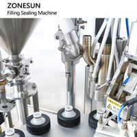 ZONESUN ZS-FS007U automatique Monobloc cosmétique crème pour les mains Sauce à la moutarde Air chaud en plastique Tube souple remplissage Machine à sceller