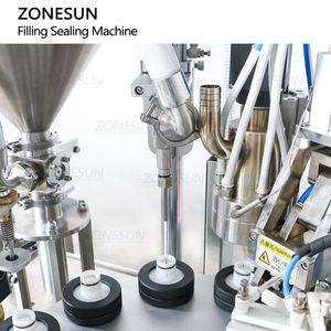 Zonesun เครื่องปิดผนึกบรรจุครีมมัสตาร์ดแบบ ZS-FS007U อัตโนมัติ, เครื่องปิดผนึกบรรจุครีมทามือพลาสติกด้วยลมร้อน - Product Image 4