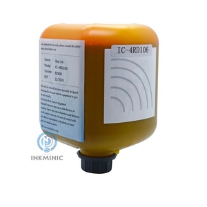 Encre rouge compatible IC-4RD106 825ml avec puce RFID, séchage rapide, solvant pour imprimante CIJ Domino Ax130i Ax350i Ax550i série AX - Product Image 1