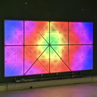 Dalles de sol LED octogonales en verre trempé, éclairage de piste de danse LED à changement de couleur RGB pour la décoration de scène