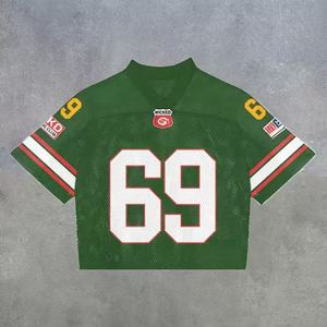 Suéter con Logotipo Personalizado para Hombre, Manga Corta, Informal, Tejido de Punto, Estilo Vintage, Jersey de Fútbol, Polo, Suéter de Punto - Product Image 1