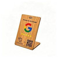Support en bois NFC haut de gamme, carte de signalisation intelligente à capteur tactile