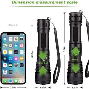 Linternas tácticas recargables de aluminio impermeables Antorcha de largo alcance 100000 lúmenes <span class=keywords><strong>Linterna</strong></span> <span class=keywords><strong>LED</strong></span> potente - Product Image 4
