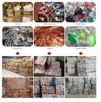 Vente en gros de presse à balles hydraulique verticale presse à eau en plastique presse à balles machine à balles en plastique 300kg bouteilles PET déchets