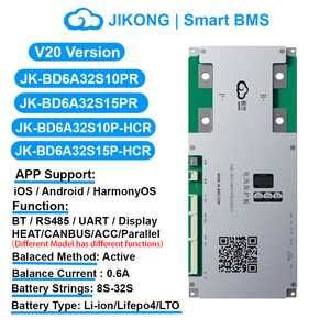 JIKONG BMS V20 JK-BD6A32S15P 8S-32S 0.6A 150A 20V-130V Équilibreur Actif Intelligent pour Batteries Li-Ion LiFePo4 LTO Prise en Charge RS485/CANBUS - Product Image 1