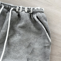 Pantalon de survêtement unisexe Yingling personnalisé, effet vieilli, imprimé vintage, coupe décontractée mi-haute, ourlet évasé, oversize, épais et ample