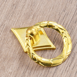 European Style Ring Drawer Handle Zinc Alloy Single Hole <b>Cabinet</b> Pull Handle Durable Plating Finish - Product Image 4