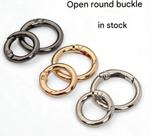 Boucle en alliage de zinc durable, anneau en O multicolore, fermoir à ressort rond en métal ouvrable pour porte-clés, sacs, bijoux DIY, 20-40 mm - Product Image 2