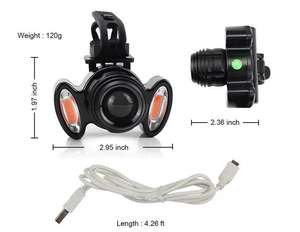 Manillar de bicicleta resistente al agua, recargable vía USB, <span class=keywords><strong>luz</strong></span> <span class=keywords><strong>delantera</strong></span> de 3LED, accesorios de seguridad <span class=keywords><strong>para</strong></span> bicicleta de montaña con <span class=keywords><strong>luz</strong></span> de advertencia roja - Product Image 4