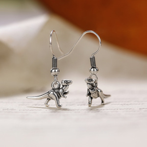 Boucles d'oreilles créatives en forme de dinosaure pour femmes, bijoux de mode animalière de niche - Product Image 2