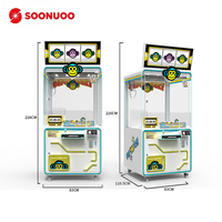 Machine à griffes commerciale coréenne pour poupées de 8 à 12 pouces, machine d'arcade à monnayeur pour récompenses, commande par bouton et joystick, OEM
