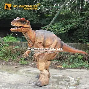 My Dino D07 Kostum Dinosaurus Silikon Lucu, Kostum Dinosaurus Allosaurus Karet Profesional Dewasa