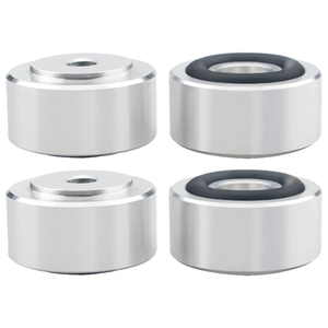 4 Pcs Pieds de support pour enceintes HIFI, patins isolants en alliage d'aluminium, absorption des chocs, bases pour amplificateurs et lecteurs CD - Product Image 1