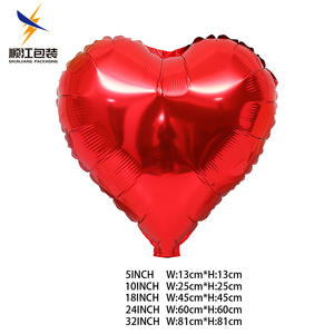 ลูกโป่งอลูมิเนียมฟอยล์รูปหัวใจ18นิ้วสำหรับงานเลี้ยงวันเกิดงานแต่งงานขายส่ง - Product Image 2
