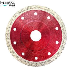 <span class=keywords><strong>Lame</strong></span> de scie diamantée turbo de 5 po (125 mm), ultra-fine pressée à chaud avec bord et dents en maille - Product Image 4