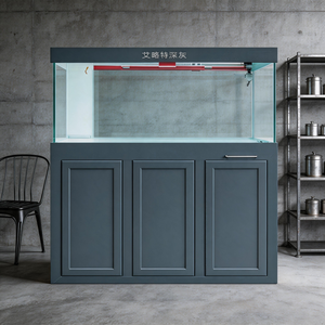 <span class=keywords><strong>Acquario</strong></span> su Misura di Grandi Dimensioni <span class=keywords><strong>con</strong></span> Filtro a Fondo, Lussuoso <span class=keywords><strong>Acquario</strong></span> in Vetro Curvo per Acquascaping Professionale in Acqua Dolce - Product Image 6