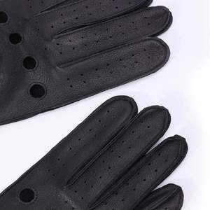 Gants en cuir de mouton véritable pour hommes de haute qualité, gants en cuir chauds et confortables pour l'hiver - Product Image 6