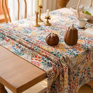 <span class=keywords><strong>Nappe</strong></span> <span class=keywords><strong>Jacquard</strong></span> Florale Américaine Épaisse, Housse de Table Basse Rectangulaire Haut de Gamme Luxe Léger, <span class=keywords><strong>Nappe</strong></span> Française - Product Image 3