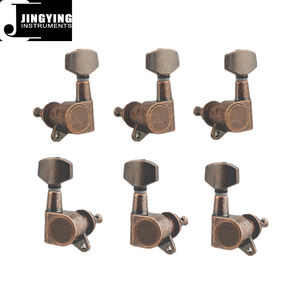 2024 <span class=keywords><strong>chevilles</strong></span> de réglage de guitare, têtes de machine de guitare électrique en bronze rouge avec alliage de verrouillage des cordes petite poignée <span class=keywords><strong>chevilles</strong></span> de réglage de guitare - Product Image 1