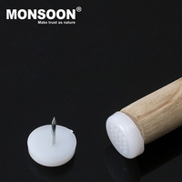 Glissières de meubles en acier et plastique pour pieds de table, protecteurs de pieds de table, glissières à ongles 18mm/22mm, réduction du bruit pour canapé et table