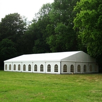 Tentes de réception transparentes TENTCHO pour événements extérieurs, 20x30, robustes, pour 300 personnes, en aluminium, pour mariages