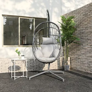 Économie d'espace meubles de maison balançoire chaise d'intérieur canapé simple ensembles ensembles de jardin mobilier d'extérieur ensemble de jardin chaise en osier