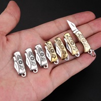 Mini couteau pliant portable, couteau de poche porte-clés, couteau en acier inoxydable, couteaux de déballage, outil EDC, couteau miniature