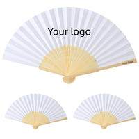 Éventails en bambou portables 21 cm, pliables, écologiques, pour femmes, éventails en papier pour cadeaux de mariage, invités, décorations de fête