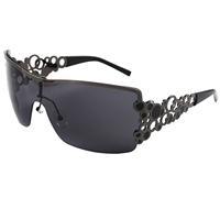 Tendance nouvelles lunettes de soleil Y2K personnalité à pois demi-monture lunettes Instagram rouge lunettes de soleil de mode européennes et américaines