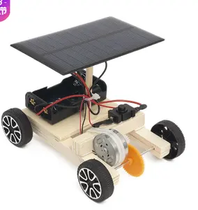 ชุดคิตหุ่นยนต์ DIY DIY DIY,ของเล่นพลังงานแสงอาทิตย์ชุดอิเล็กทรอนิกส์ไม้ชุดทดลองวิทยาศาสตร์การศึกษา STEM