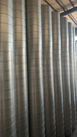 Vente d'usine de conduits d'air en spirale de bonne qualité Tuyaux de ventilation en acier galvanisé pour la taille du système CVC pouvant être personnalisés