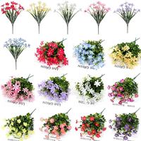 Bunga Daisy Magnolia Buatan dari Plastik dan Sutra, Buket untuk Dekorasi Rumah dan Luar Ruangan, Rangkaian Dinding Tanaman, Hiasan Tengah Meja, Cina