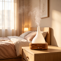 Petit diffuseur d'arômes à grain de bois, humidificateur ultrasonique d'huiles essentielles, machine d'aromathérapie pour bureau, maison et chambre