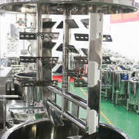 Machine de fabrication de mayonnaise Homogénéisateur sous vide Mélangeur Machine à sauce chili Réacteur à salade Équipement de mélangeur en acier inoxydable