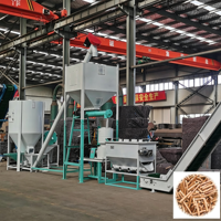 Machine à granulés de biomasse multi-usages 1-5TPH pour la production de granulés de combustible et d'aliments pour animaux à partir de déchets agricoles, de bois et de paille